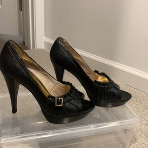 Michael Kors Gansevoort open toe leather heel